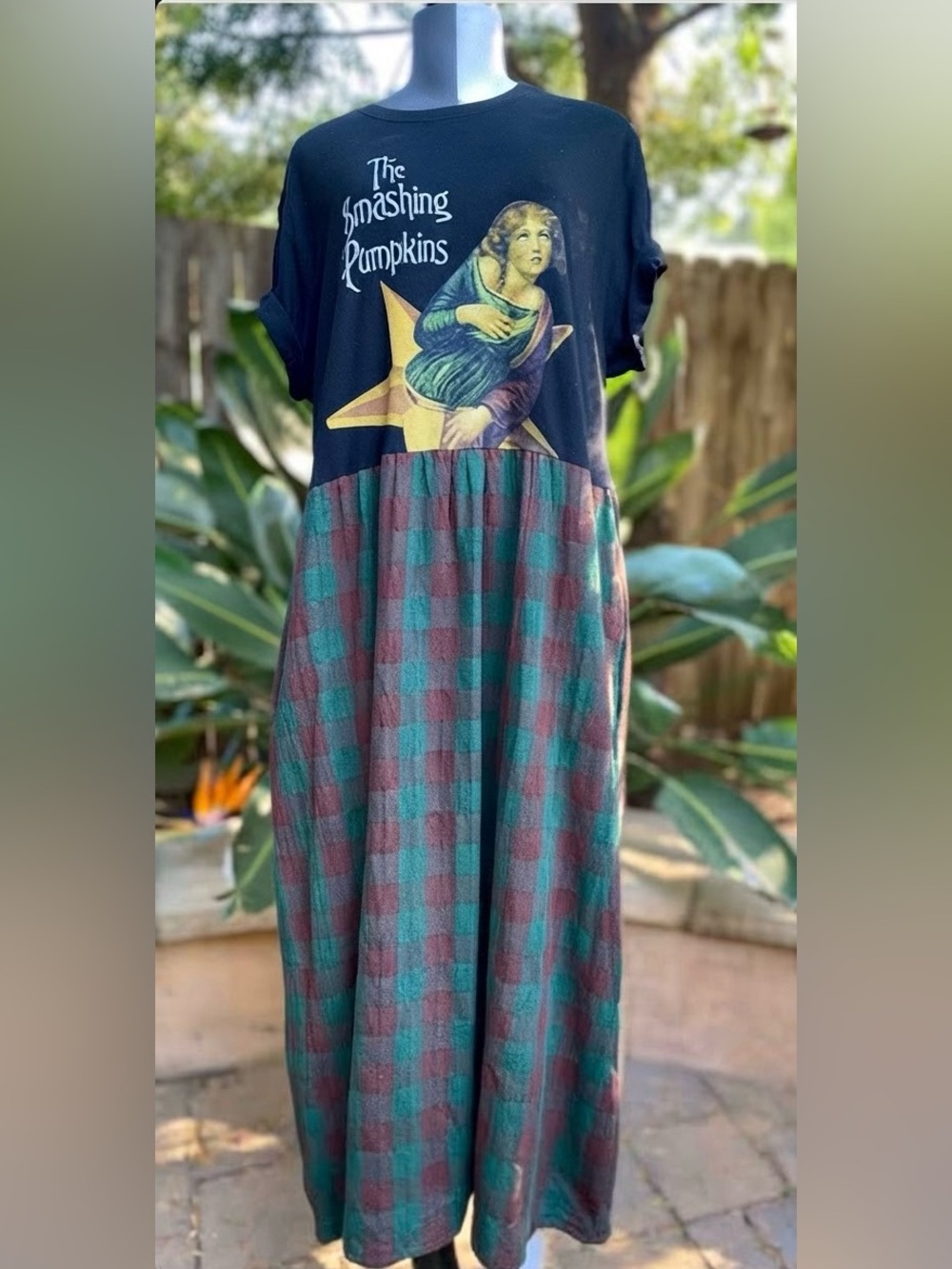 Smashing Pumpkins Maxi Dress Lined With Pockets Size Approx XL